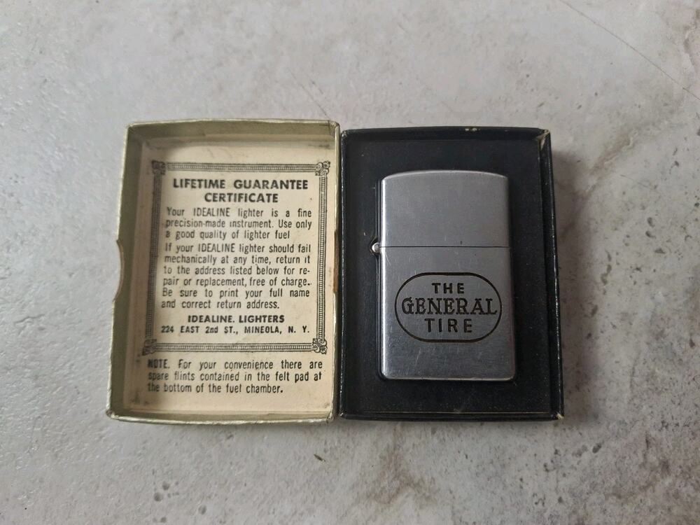 Vintage Idealine "The General Tire" Advertising Lighter